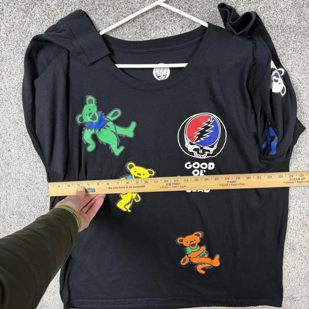 Grateful Dead Dancing Bears Shirt 3XL Graphic Tee Band Concert Festival Indie